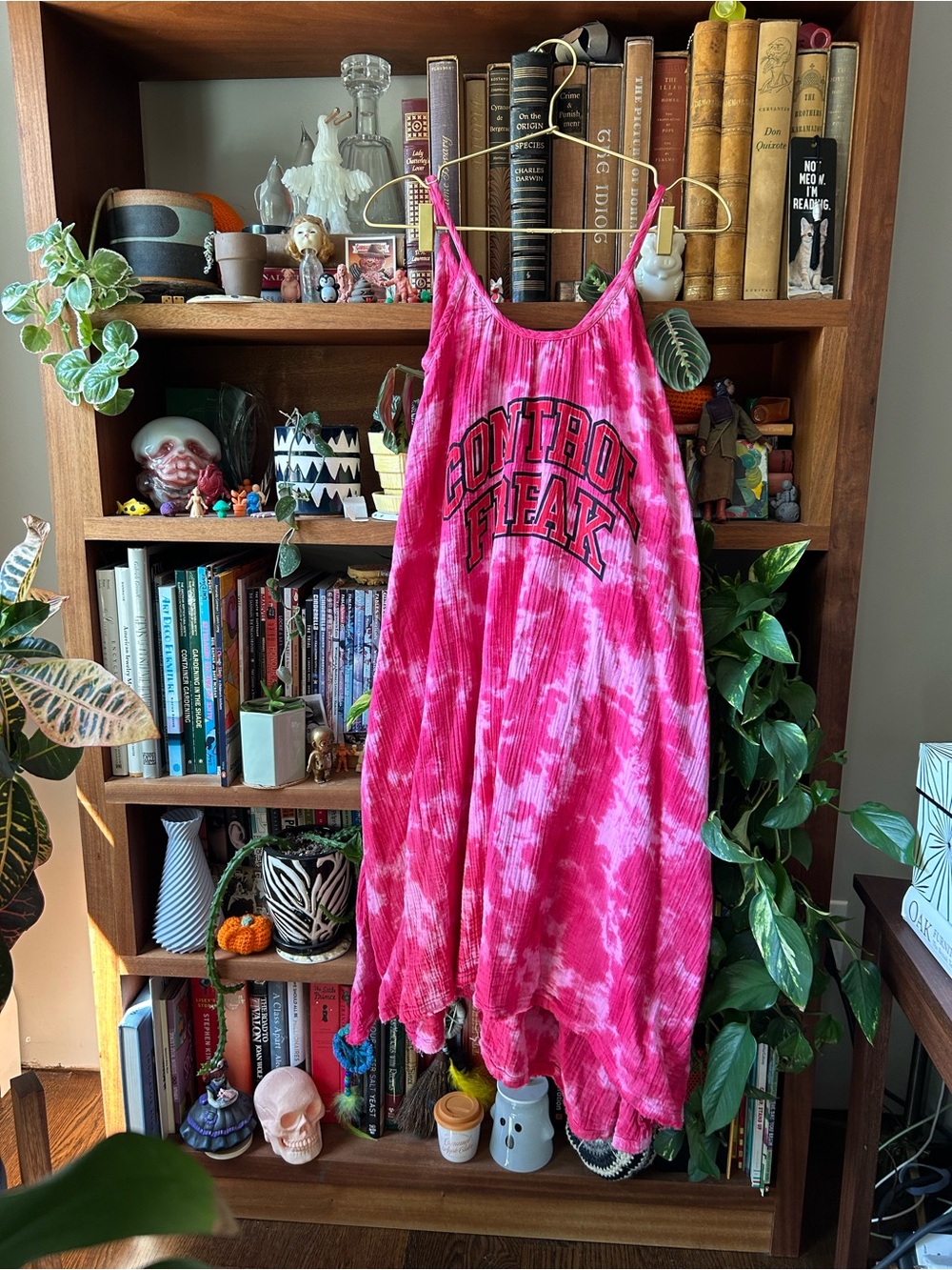 nununu muslin summer dress hot pink Control Freak Size 10-11